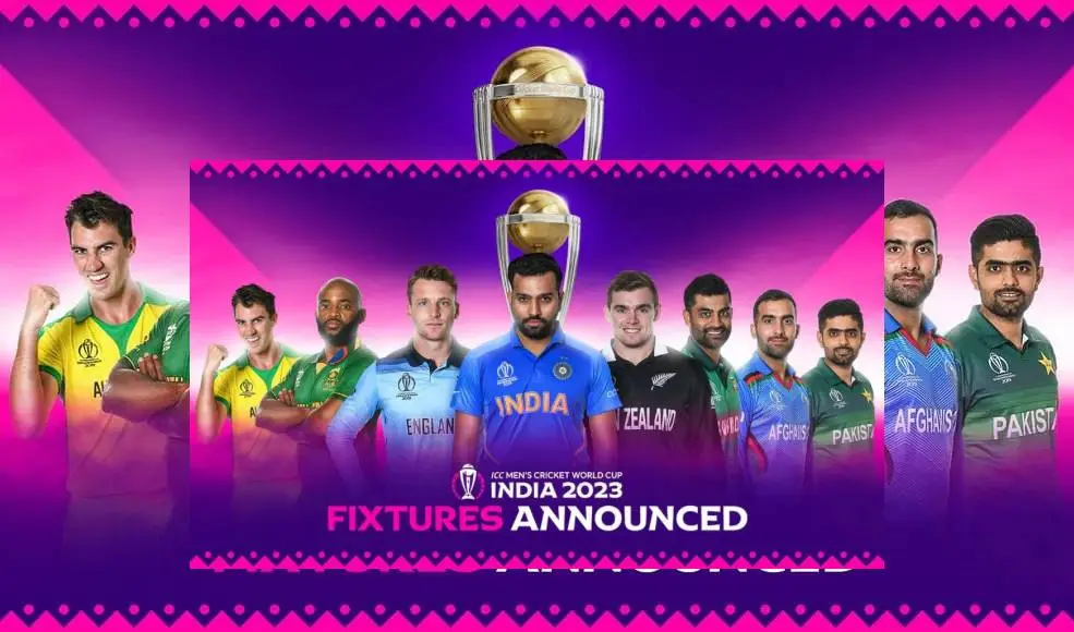 ICC મેન્સ ક્રિકેટ વર્લ્ડ કપ ઇન્ડિયા 2023 ફિક્સ્ચરની જાહેરાત કરવામાં આવી