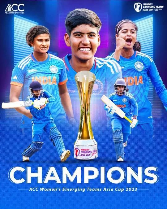 India Women's Team Clinches Emerging Asia Cup 2023 Crown with Dominant Win Over Bangladesh